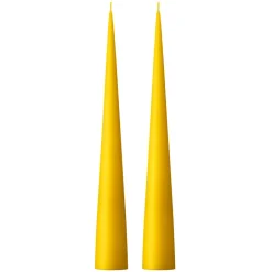 Bougies<Ester & erik Bougie cônique 37 cm Lot de 2 mat, Jaune foncé 15