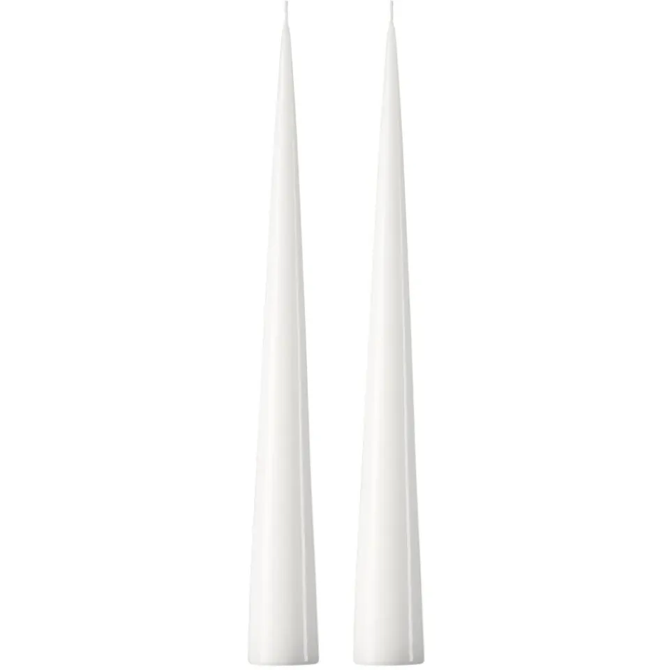 Bougies<Ester & erik Bougie cônique 37 cm Lot de 2 lacquées, Pure white 31-0