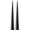 Bougies<Ester & erik Bougie cônique 37 cm Lot de 2 lacquées, Raw black 75-0