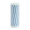 Bougies<HAY Bougie Column Candle large 25 cm, Light blue-dusty blue check