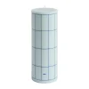 Bougies<HAY Bougie Column Candle large 25 cm, Light blue-blue grid check