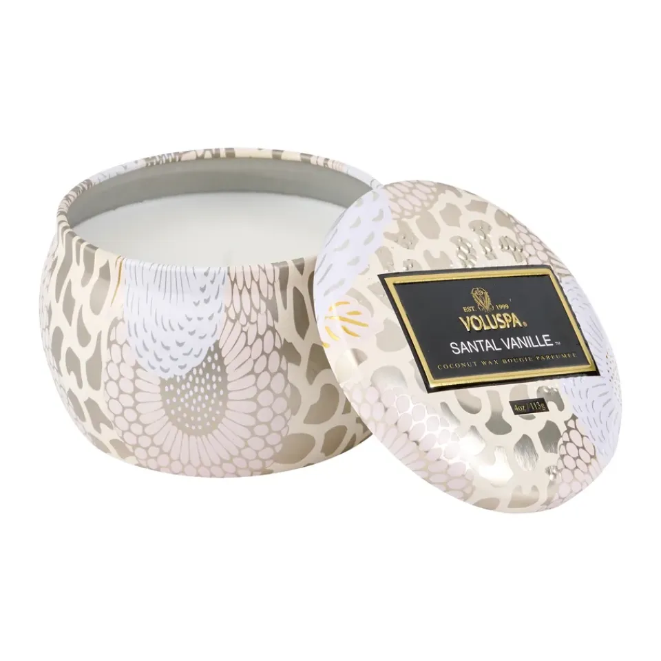 Bougies Parfumées & Diffuseurs<Voluspa Bougie décorative étain 25 heures, Santal Vanille