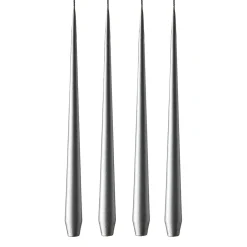Bougies<Ester & erik Bougie 42cm Lot de 4 métallique, Silver