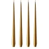 Bougies<Ester & erik Bougie 32cm Lot de 4 métallique, Gold