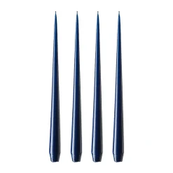 Bougies<Ester & erik Bougie Lot de 4 laquée, royal navy, 32 cm