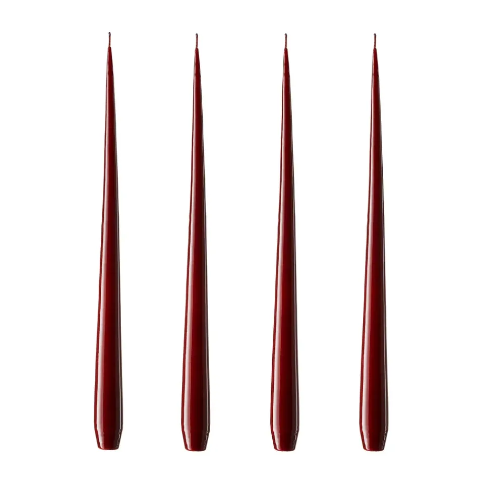 Bougies<Ester & erik Bougie Lot de 4 laquée, Wine, 32 cm