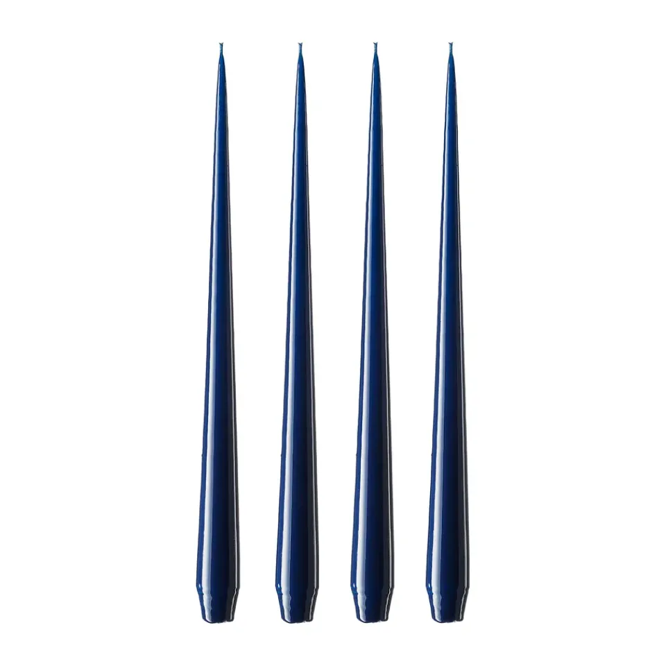 Bougies<Ester & erik Bougie Lot de 4 laquée, royal navy, 42 cm