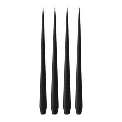 Bougies<Ester & erik Bougie Lot de 4 mat, Velvet matt black 95, 32 cm