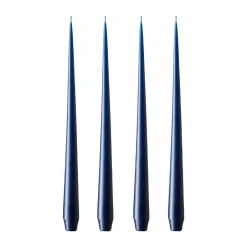 Bougies<Ester & erik Bougie Lot de 4 mat, royal navy, 32 cm