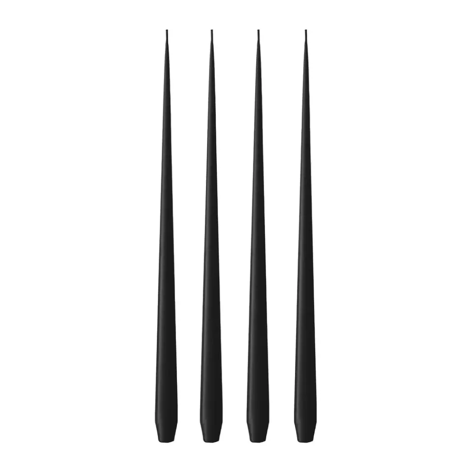 Bougies<Ester & erik Bougie Lot de 4 mat, Velvet matt black 95, 42 cm