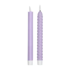 Bougies Led<Design Letters Bougie LED lot de 2, Lilac