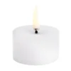 Bougies Led<Uyuni Lighting Bougie LED en bloc Uyuni Melted, Blanc, Ø5x2,8 cm