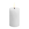 Bougies Led<Uyuni Lighting Bougie LED en bloc Uyuni Melted, Blanc, Ø5x7,5 cm