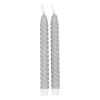 Bougies Led<Scandi Essentials Bougie LED Twisted 25 cm Lot de 2, Gris