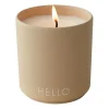 Bougies Parfumées & Diffuseurs<Design Letters Bougie parfumée Ø8 cm, Hello-beige