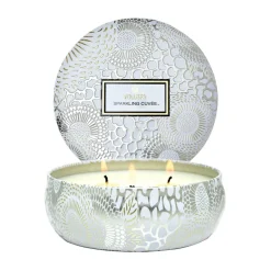 Bougies Parfumées & Diffuseurs<Voluspa Bougie parfumée Japonica 3-wick Tin 40 heures, Sparkling Cuvée