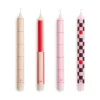 Bougies<HAY Bougie Pattern mix lot de 4, Reds-bordeaux
