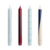 Bougies<HAY Bougie Pattern mix lot de 4, Blues-bordeaux