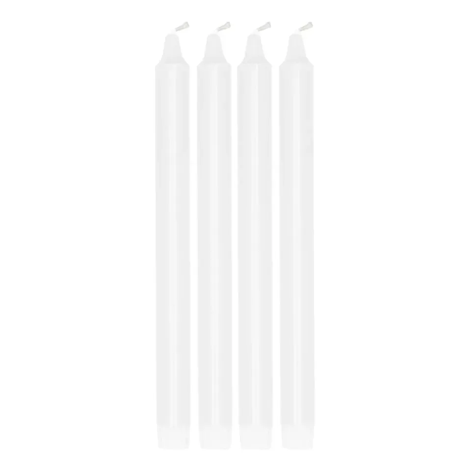 Bougies<Scandi Essentials Bougie pour chandelier Ambiance 27 cm, lot de 4, Blanc