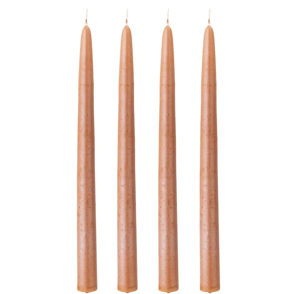 Bougies<Bloomingville Bougie Shimmer Lot de 4, Marron