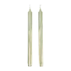 Bougies<Ferm Living Bougie stéarine Dryp Lot de 2, Tea Green