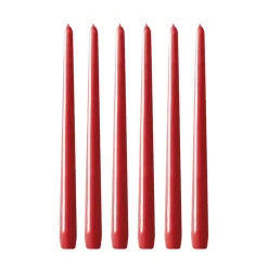 Bougies<Hilke Collection Bougies Herrgård 30 cm lot de 6, Rouge éclatant