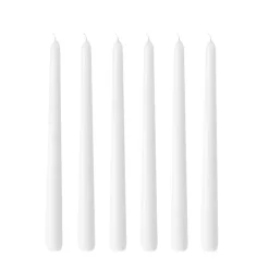 Bougies<Hilke Collection Bougies Herrgård 30 cm lot de 6, Blanc brillant