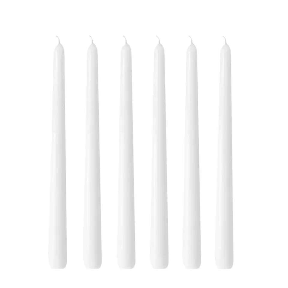 Bougies<Hilke Collection Bougies Herrgård 30 cm lot de 6, Blanc brillant
