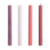 Bougies<HAY Bougies Hexagon Candle, lot de 4, Reds-bordeaux