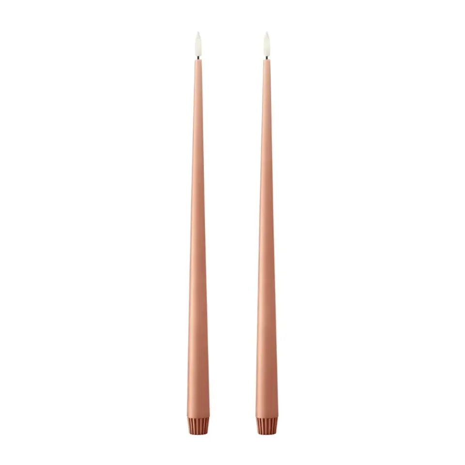 Bougies Led<Ester & erik Bougies LED lot de 2, 20 Rosy caramel, 40cm