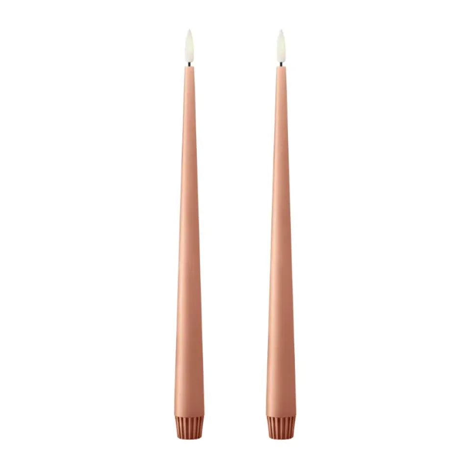 Bougies Led<Ester & erik Bougies LED lot de 2, 20 Rosy caramel , 30 cm