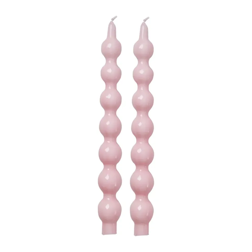 Bougies<RICE Bougies 30,2 cm lot de 2, Soft pink