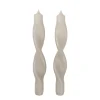 Bougies<Broste Copenhagen Bougies torsadées Twist twisted candles 23 cm Lot de 2, Rainy day