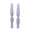 Bougies<Broste Copenhagen Bougies torsadées Twist twisted candles 23 cm Lot de 2, Orchid light purple