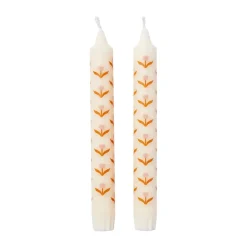 Bougies<Broste Copenhagen Bougies Tulip 2 pièces, White-soft pink