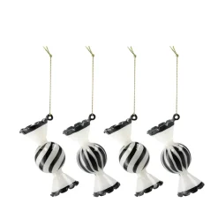 Décorations De Noël<Scandi Living Boules de Noël Jolly, lot de 4, Blanc
