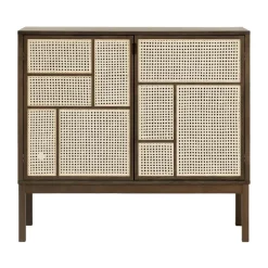 Vitrines & Présentoirs<Design House Stockholm Buffet Air, Chêne foncé, 120x110 cm, avec pieds