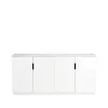 Commodes & Buffets<Mavis Buffet Aoko 77x160 cm, Blanc laqué