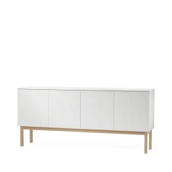 Commodes & Buffets<A2 Buffet Beam, laqué blanc, structure en chêne huilé blanc
