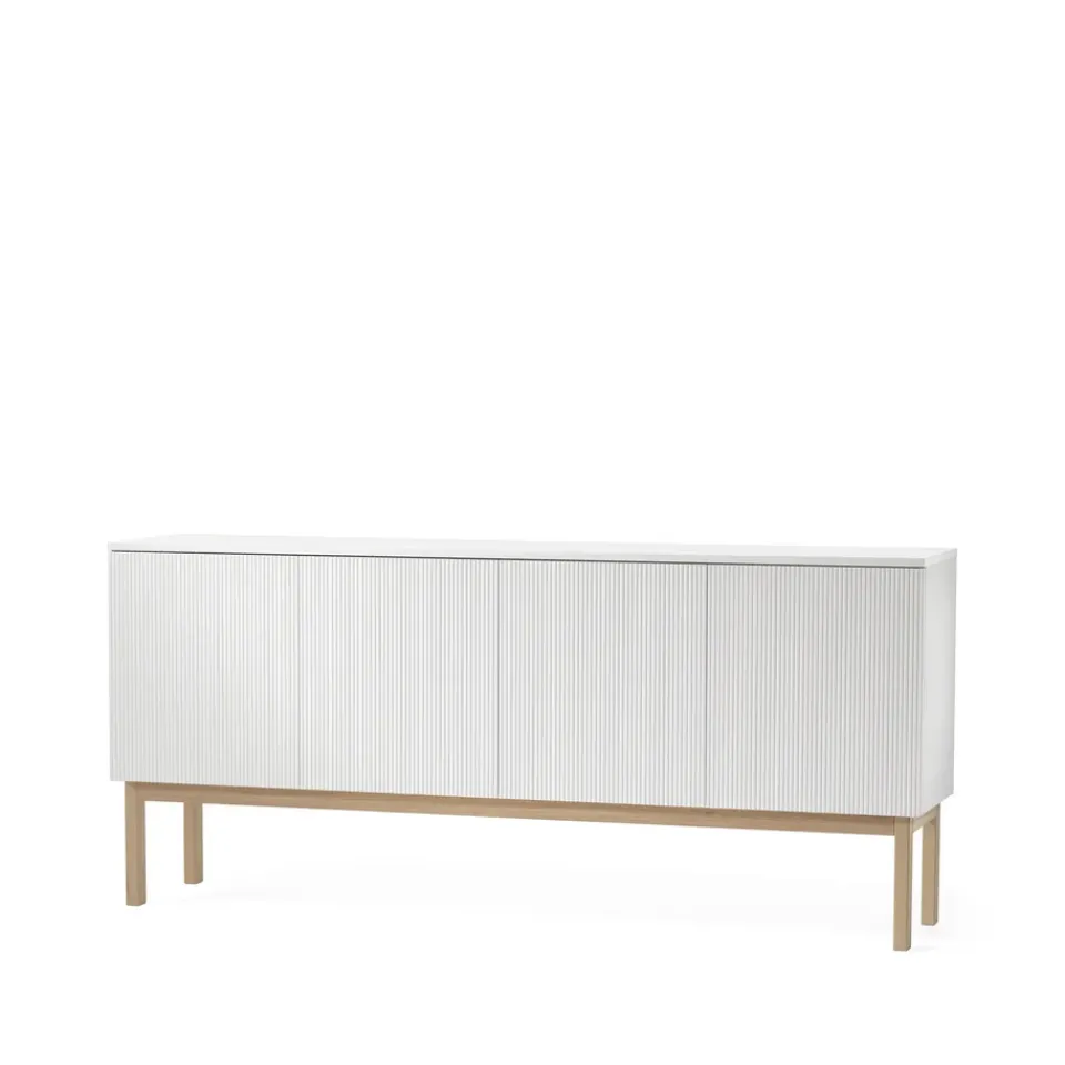 Commodes & Buffets<A2 Buffet Beam, laqué blanc, structure en chêne huilé blanc