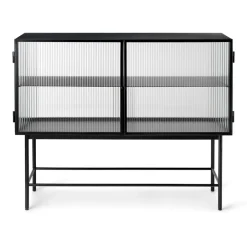 Commodes & Buffets<Ferm Living Buffet Haze, Black - verre ondulé