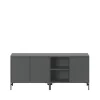 Meubles Tv & Media|Commodes & Buffets<Montana Buffet Save, Anthracite 04-pieds laqués noirs