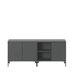 Meubles Tv & Media|Commodes & Buffets<Montana Buffet Save, Anthracite 04-pieds laqués noirs