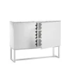 Commodes & Buffets<A2 Buffet Story, blanc, dessus en marbre blanc, structure blanche