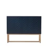 Commodes & Buffets<A2 Buffet Story, bleu minuit, structure en chêne huilé blanc