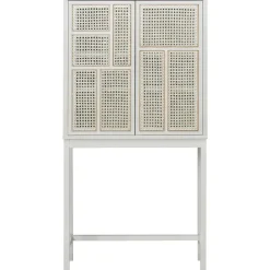 Vitrines & Présentoirs<Design House Stockholm Cabinet vitré Air, Blanc, rotin