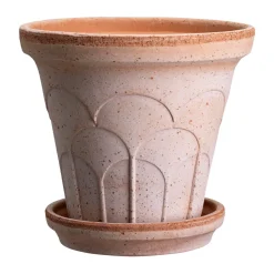 Cache-Pots<Bergs Potter Cache-pot avec soucoupe Fleur 2 pièces, Rose, Ø12 cm