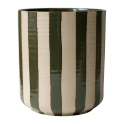 Cache-Pots<DBKD Cache-pot Line Ø14x16 cm, Stripe Green