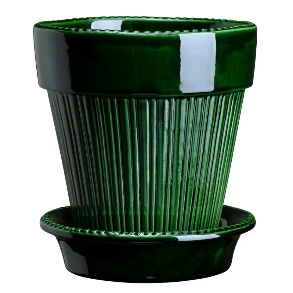 Cache-Pots<Bergs Potter Cache-pot émaillé Simona Ø16 cm, Vert