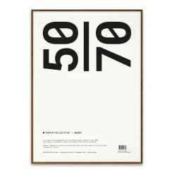 Cadres<Paper Collective Cadre plexiglass-chêne foncé, 50x70 cm